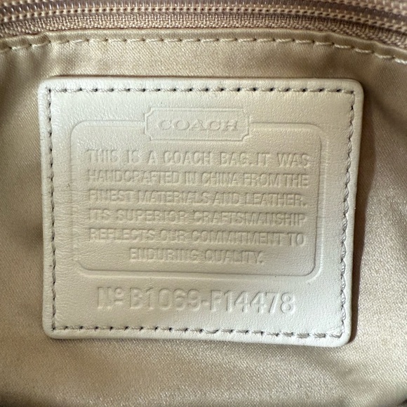 Coach coated canvas bag